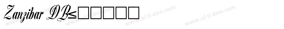 Zanzibar DB字体转换